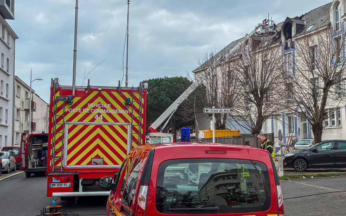 Saint-Nazaire : un corps découvert après un incendie en plein centre-ville