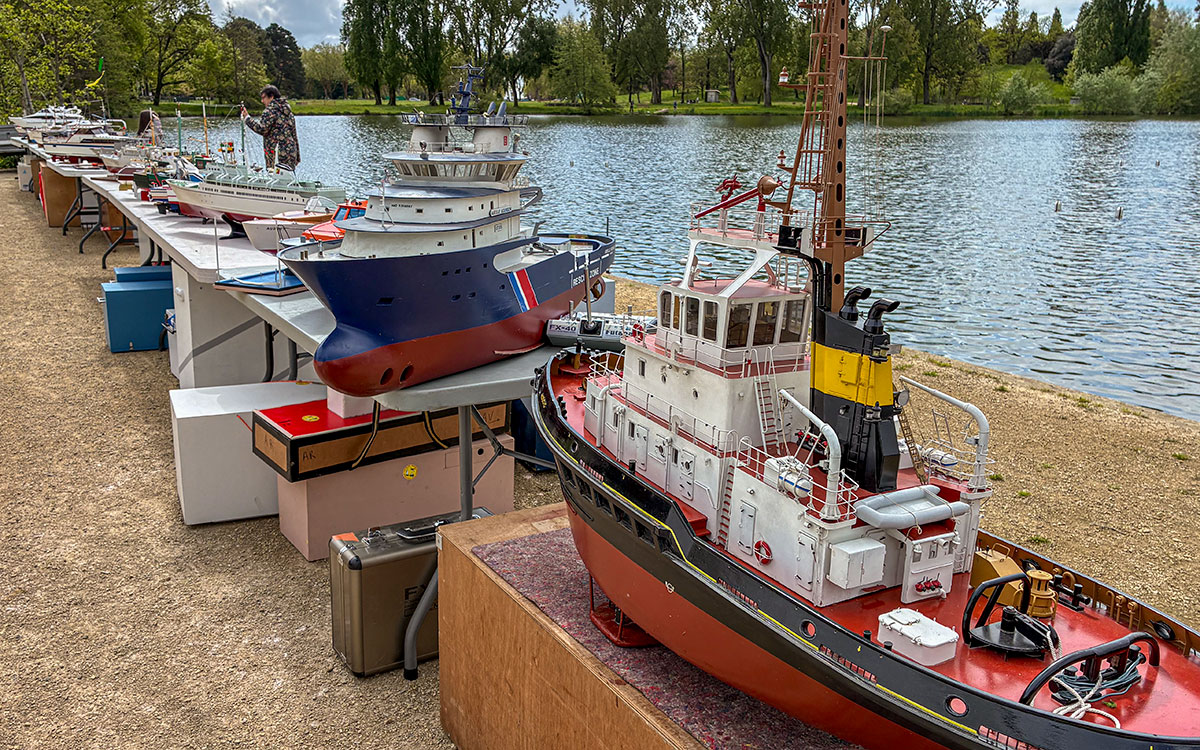 Régate radiocommandée, chasse aux oeufs : un dimanche animé au Parc paysager