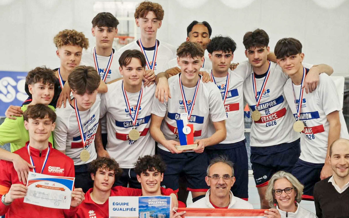Volley-ball : un jeune Nazairien et son équipe UNSS qualifiés pour les Mondiaux en Chine