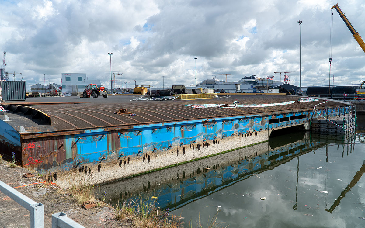 Port de Saint-Nazaire : le RORO3 entre en forme Joubert pour sa cure décennale