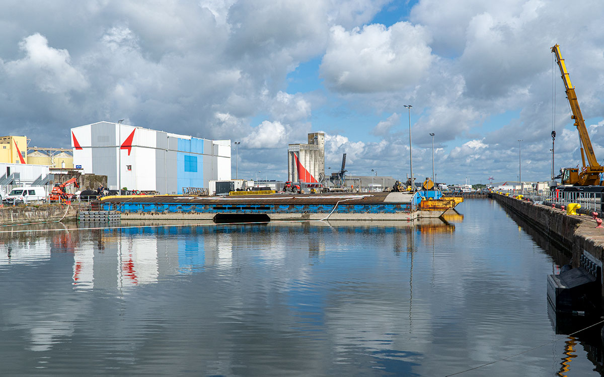 Port de Saint-Nazaire : le RORO3 entre en forme Joubert pour sa cure décennale