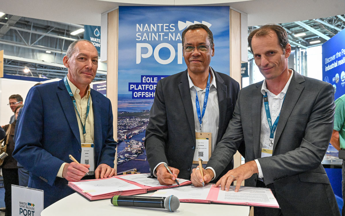 Nantes Saint-Nazaire Port et Pennavel formalisent leur partenariat autour de la plateforme Éole