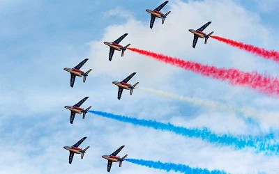 Pornichet Plein Vol : retour de la Patrouille de France au-dessus de la baie