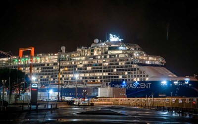 Saint-Nazaire : le Celebrity Ascent est sur le départ