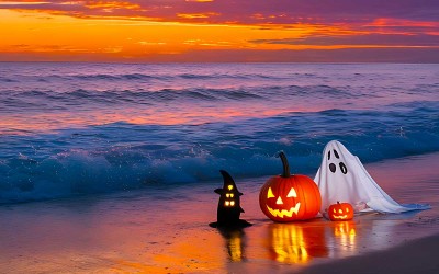 Saint-Brévin : un bain de mer glagla pour claquer des dents à Halloween