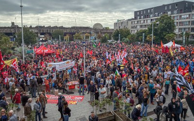 Direct : 18 septembre à Saint-Nazaire, plus de 5 000 manifestants place de l’Amérique Latine