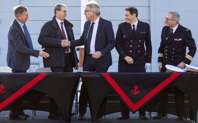 Construit aux Chantiers de l’Atlantique, le ravitailleur Jacques Stosskopf livré à la Marine nationale