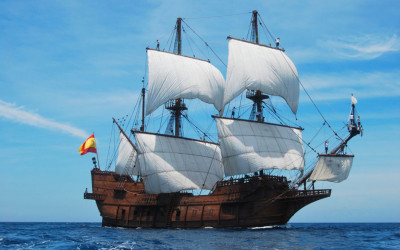 Près de Saint-Nazaire : un galion espagnol accoste à Paimbœuf