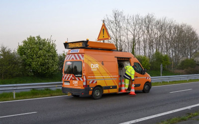 Montoir-de-Bretagne : encore un fourgon percuté, le 15ème accident de l’année pour la DIR Ouest