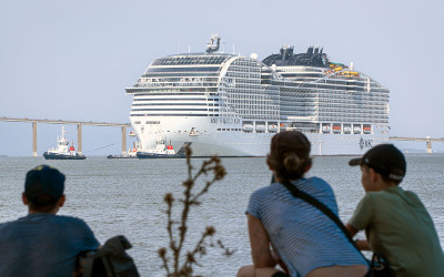 Saint-Nazaire : premiers essais mer pour le MSC World Asia, un retour prévu samedi