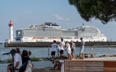Saint-Nazaire : le MSC World Asia part pour de nouveaux essais mer ce mercredi
