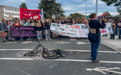 Mouvement du 29 septembre : à Saint-Nazaire, des tensions devant le lycée Aristide-Briand