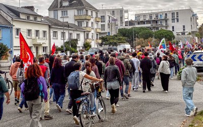 Saint-Nazaire : de nombreux manifestants défilent dans le calme ce mardi 6 octobre