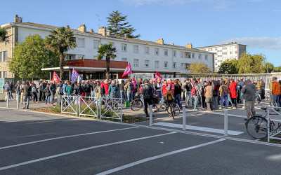 Saint-Nazaire : nouvelle mobilisation en cours devant le lycée Aristide Briand