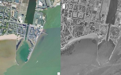 Remontez le temps et découvrez le Saint-Nazaire d’antan vu du ciel
