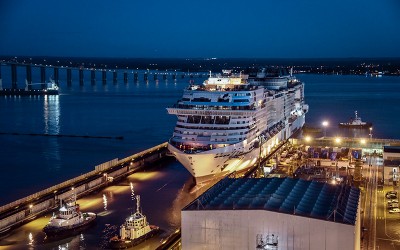 Saint-Nazaire : le MSC Virtuosa mis à flot ce week-end