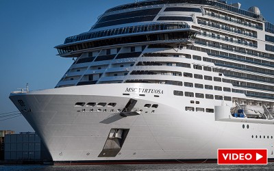 Saint-Nazaire : départ du MSC Virtuosa pour quelques jours d’essais en mer