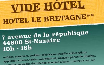 Saint-Nazaire : un vide-hôtel à l’Hôtel Le Bretagne