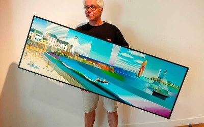 Saint-Brévin : les peintures de Yann Quéméneur exposées à la salle des Roches