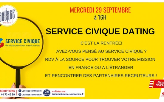 Saint-Nazaire : un service civique dating organisé à La Source