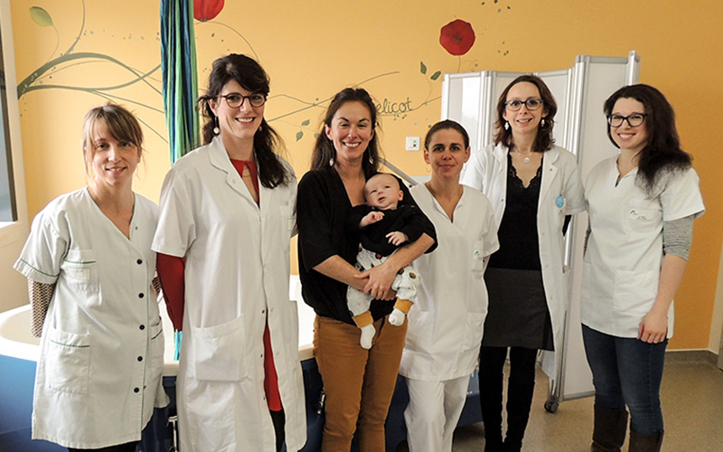 Hôpital de Saint-Nazaire : création d’une salle nature à la maternité