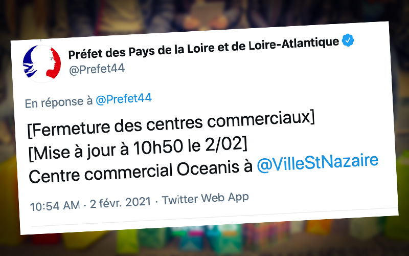 Saint-Nazaire : la préfecture confirme la fermeture de la galerie commerciale d’Océanis
