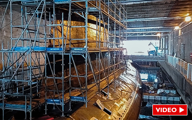 Saint-Nazaire : plongée au coeur du chantier de restauration de l’Espadon