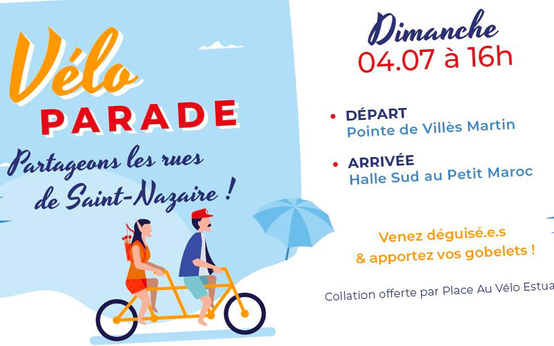 Saint-Nazaire : une parade à vélo sur le front de mer