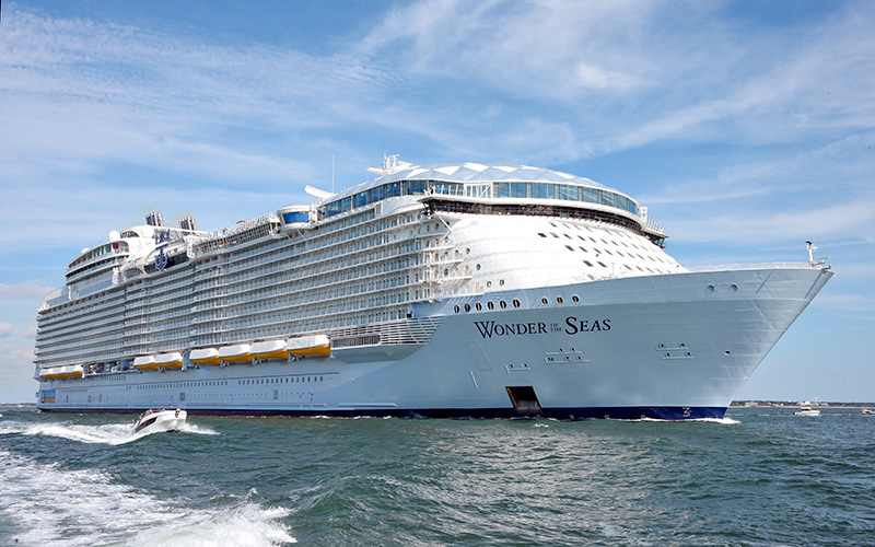 Saint-Nazaire : le Wonder of the Seas revient au port