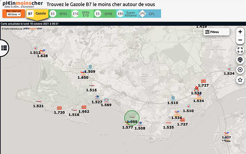 Saint-Nazaire et sa région : où trouver le carburant le moins cher ?