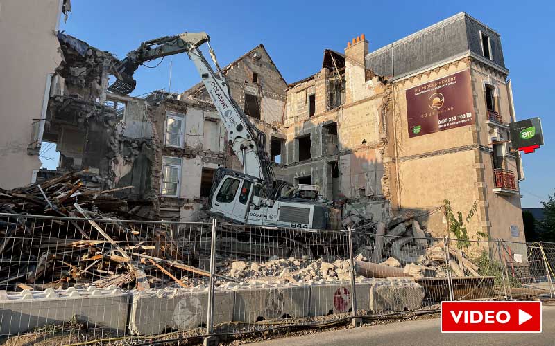 Saint-Nazaire : démolition de la Clinique Mutualiste
