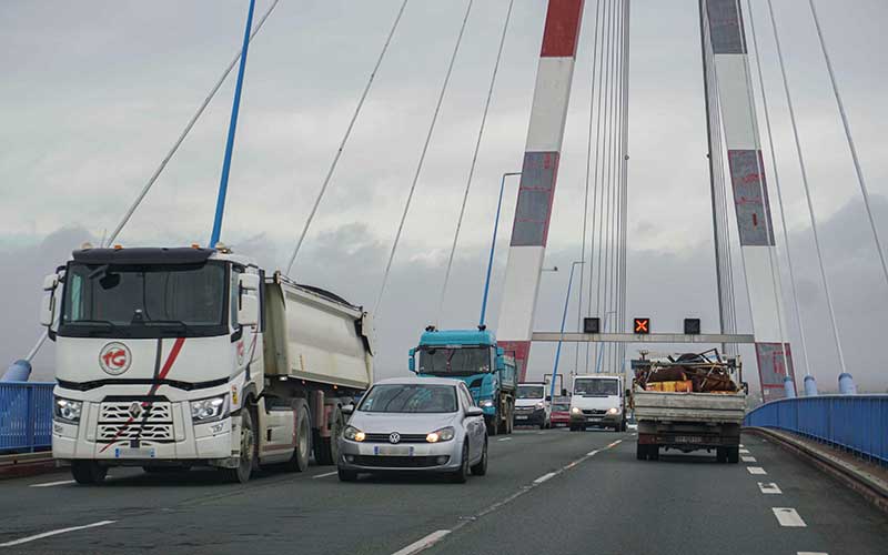 Pont de Saint-Nazaire : des rafales à 108 km/h enregistrées la nuit dernière
