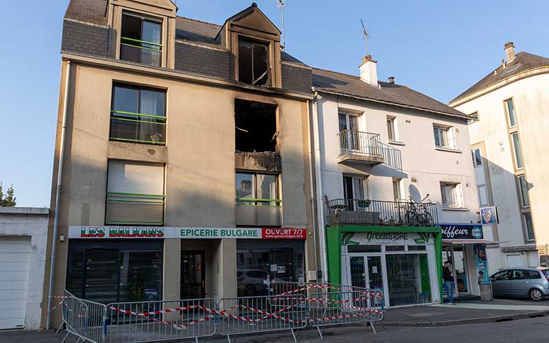 Saint-Nazaire : un mort et un blessé dans un incendie rue Jean Jaurès