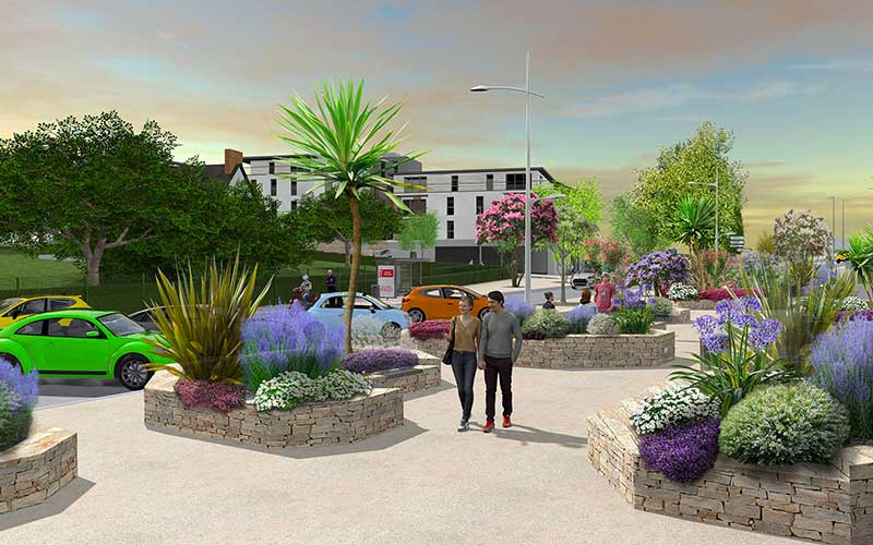 Saint-Marc-sur-Mer : aménagement de l’espace piéton sur la place Jacques Tati