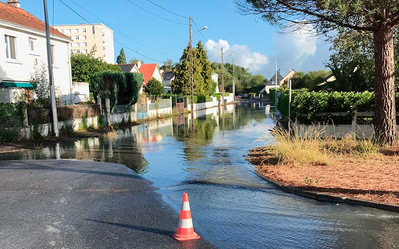Saint-Nazaire : rupture d’une canalisation, 13 habitations inondées