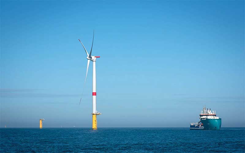 Saint-Nazaire : de l’électricité produite pour la première fois dans le parc éolien en mer